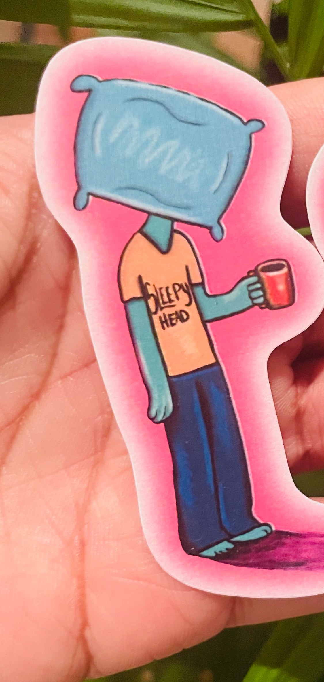 **Breast Cancer Exclusive Sleepy Head and Mending Sticker!**