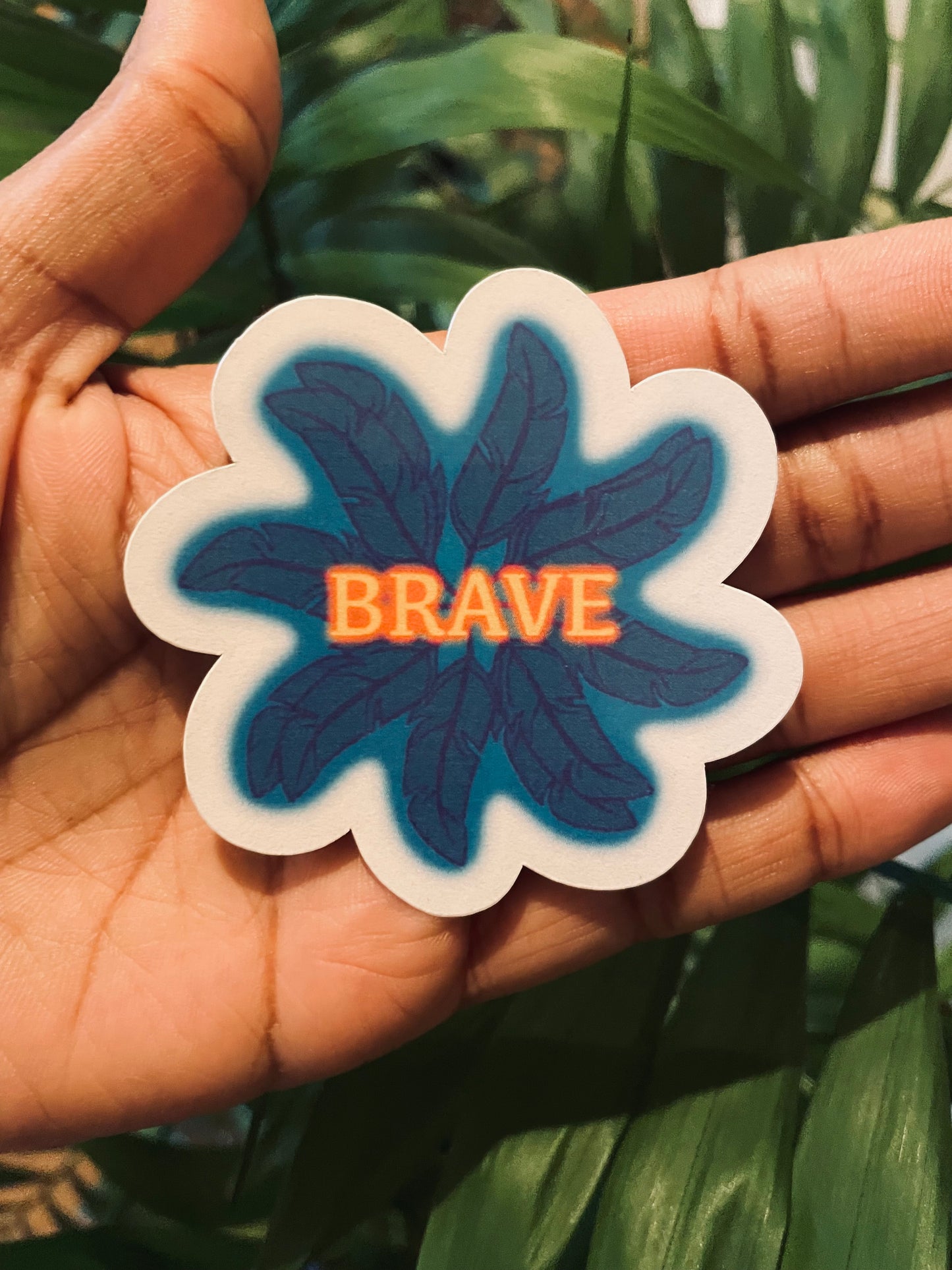 **Brave Feather Wheel sticker**