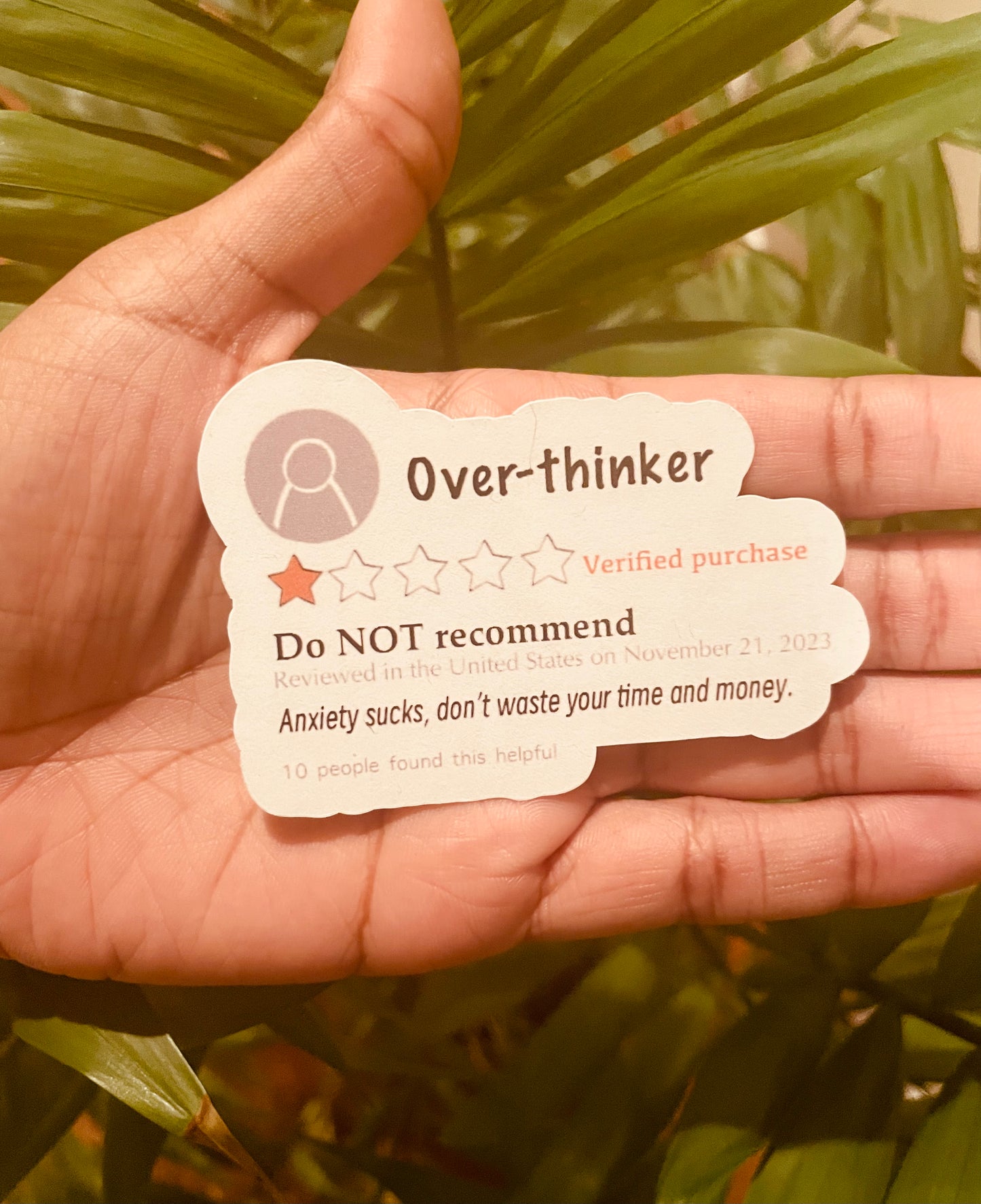 **Anxiety Review Sticker!**