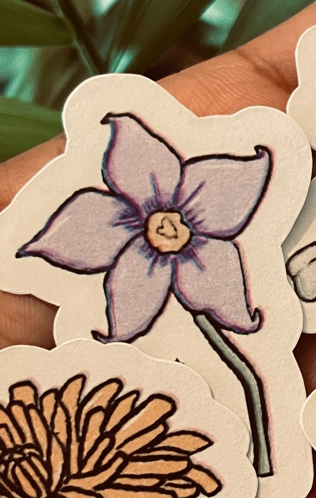 **Weed Flower Stickers**
