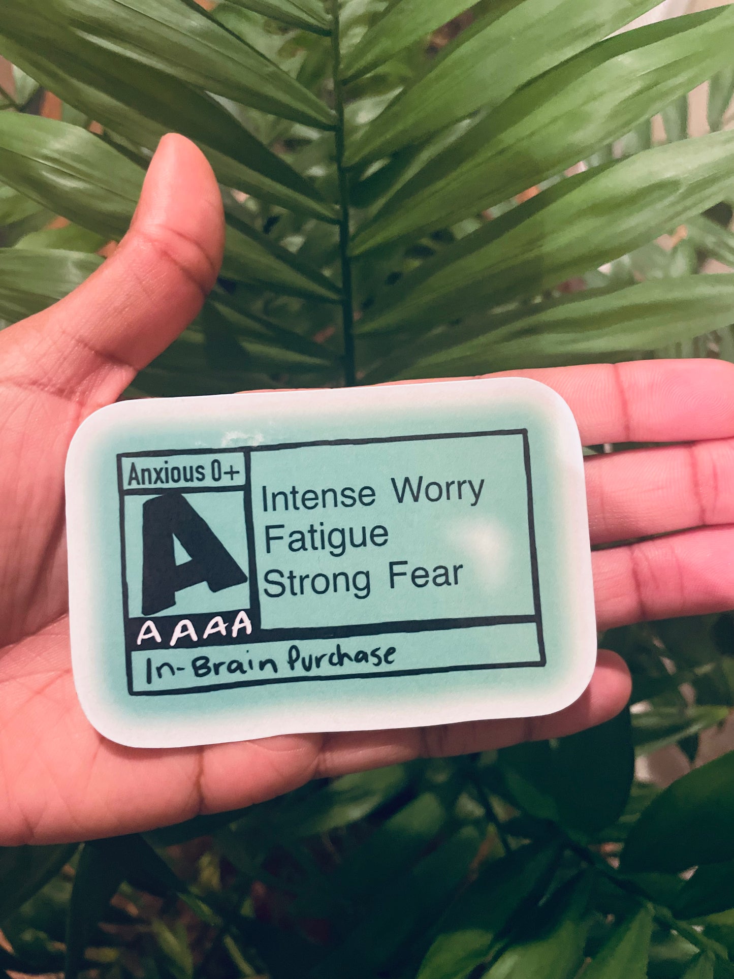 **Rated A for Anxious Sticker**