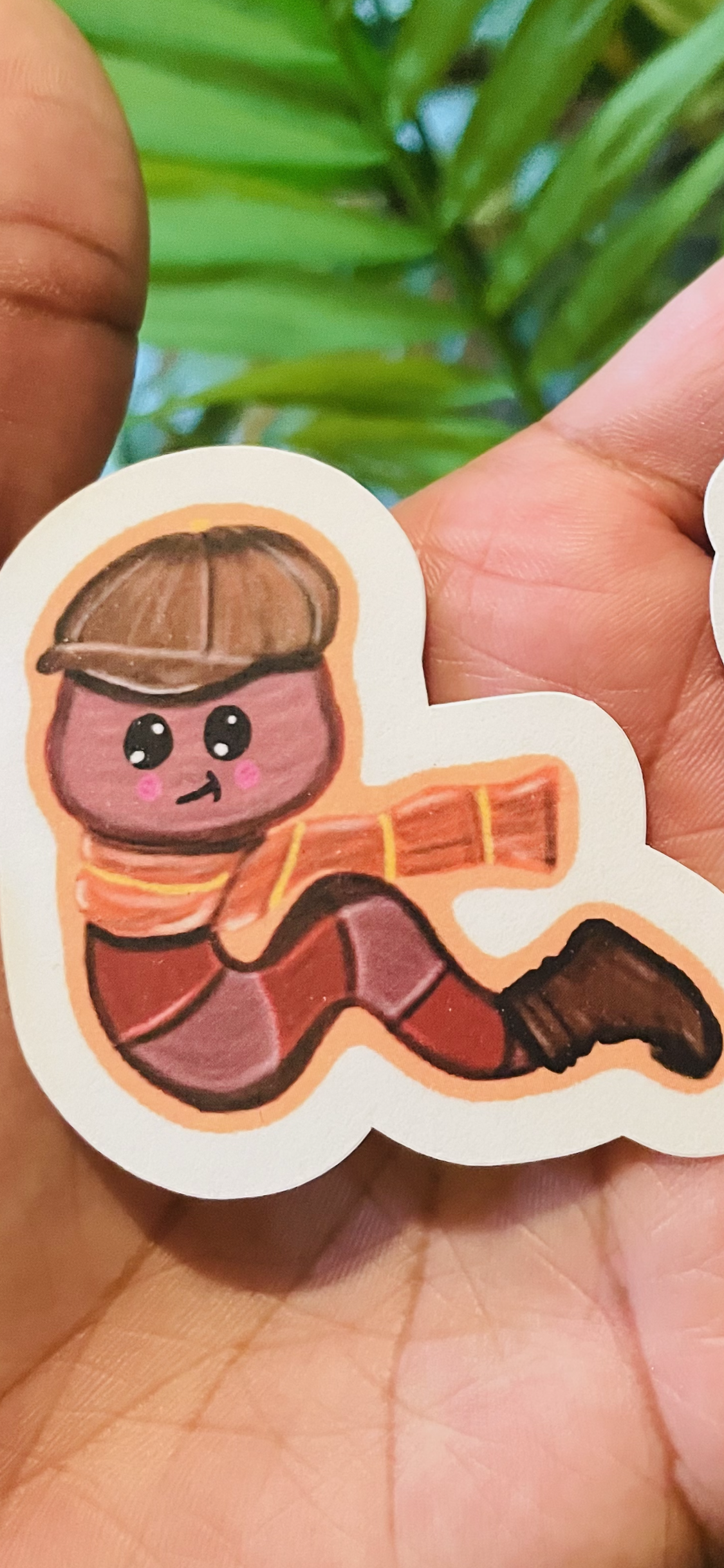Mr. W. S. Worm Sticker
