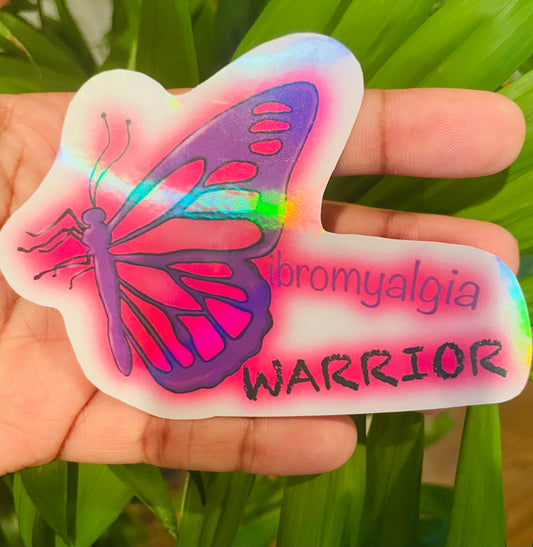 *NEW*Fibromyalgia Holographic sticker