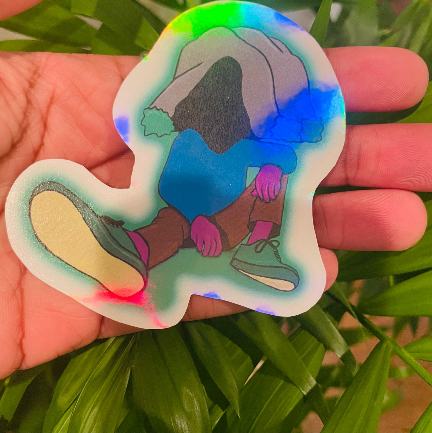 *NEW* Stuck in a cave holographic sticker