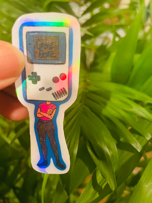 **I play games when I’m anxious…mini sticker